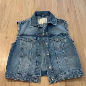 Pilcro Denim Sleeveless Jacket